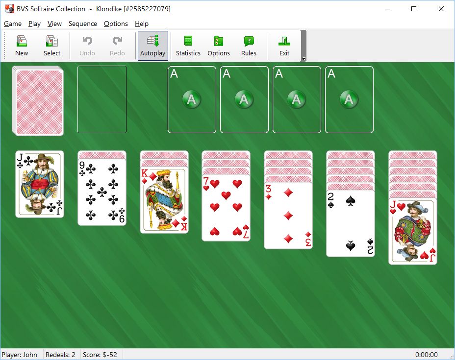 Klondike solitaire
